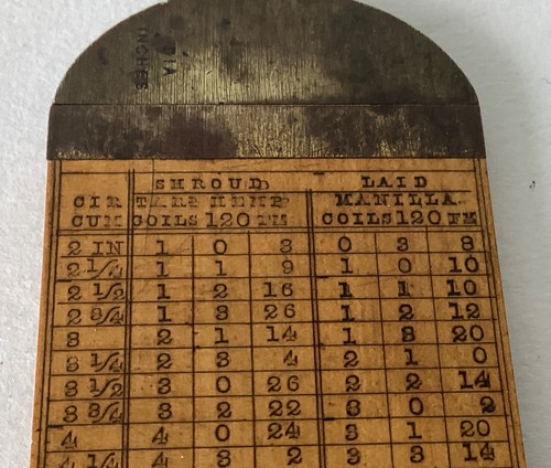Rabone antique rope gauge - j.rabone,