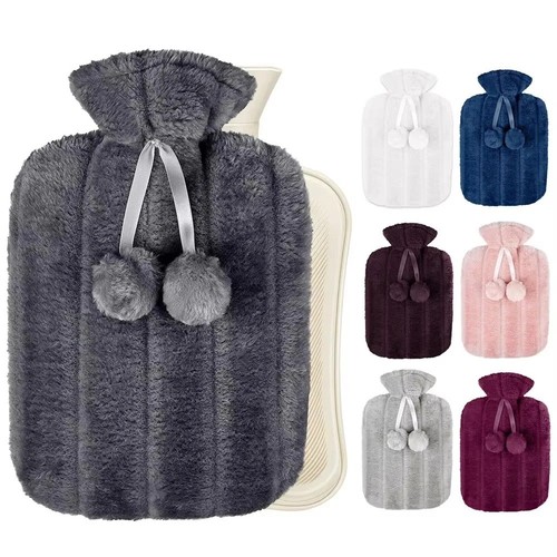 Hot water bottle with - bottle, cover