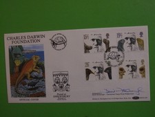 BENHAM FDC 1982 CHARLES DARWIN SIGNED DAVID ATTENBOROUGH