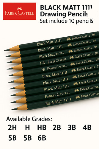 Faber castell black matt 1111 - faber-castell,