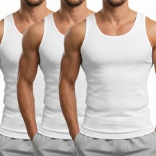 MENS VESTS 100% COTTON TANK