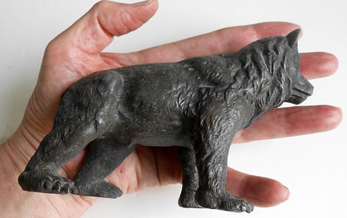 Vintage bronze bear - bronze,