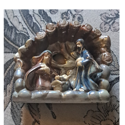 Ceramic christmas nativity - christmas,