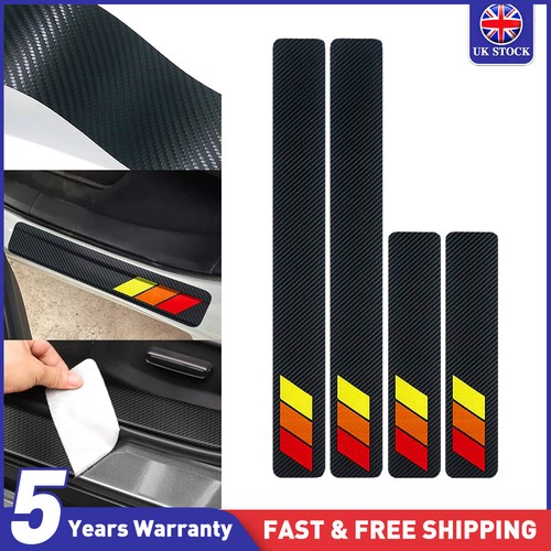 Carbon fiber sticker door - carbon, sill