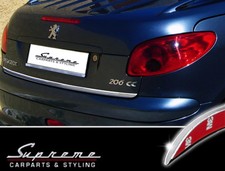 Peugeot 206 and 206+ CC 98-09 Chrome Trim 3M Tuning Rear Strip