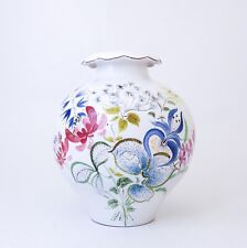 Stig Lindberg - Gustavsberg - Large Faience Vase - Flowers