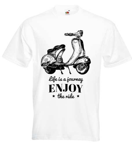 Retro scooter poster shirt - scooter, t