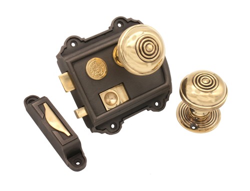Victorian rim latch - rim,
