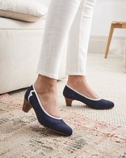 Damart Suede Dark Navy Blue