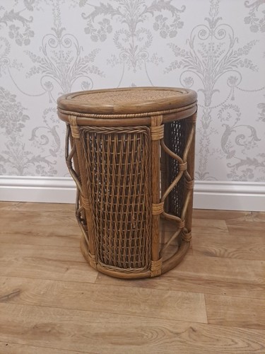 Vintage rattan cane side - vintage,