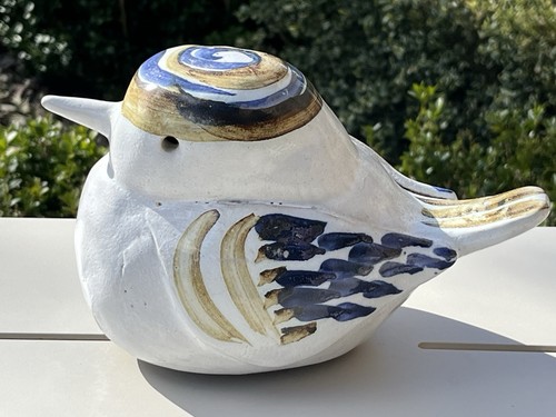 Studio pottery bird figurine - pottery,