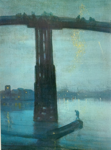 Old battersea bridge - old, by