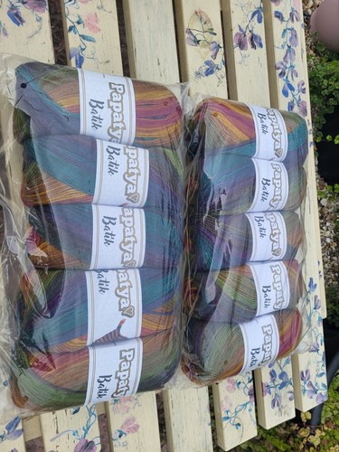 Papatya batik rainbow coloured - batik,
