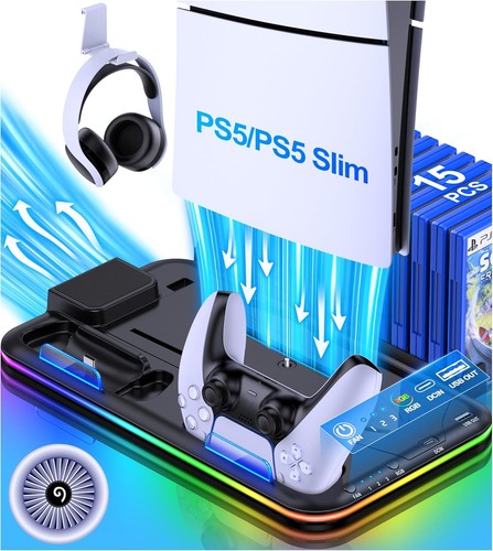 Ps5 stand cooling station - stand,