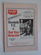 Dundalk v Red Star Belgrade 1988/89 European Cup