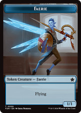 MTG Soldier // Faerie Double-Sided Token [Foundations Tokens] Lightly Played