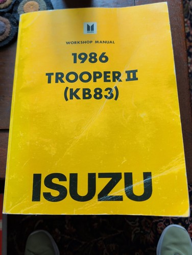 1986 isuzu trooper kb83 - ii,