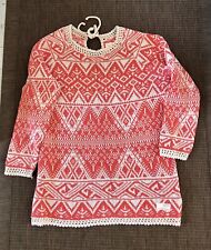 Odd Molly Aztec Pink and White Tunic Jumper Size 2(M,L)