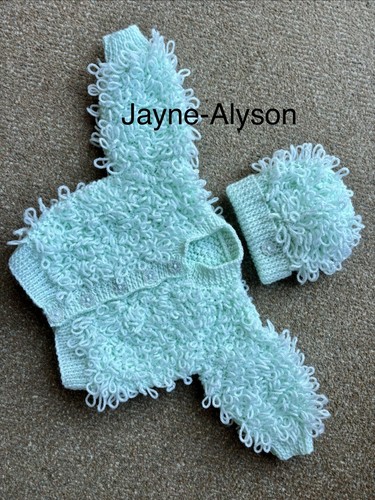 Hand knitted loopy cardigan - hand,