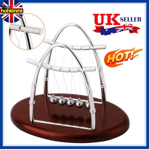 Silver metal newtons cradle - silver,