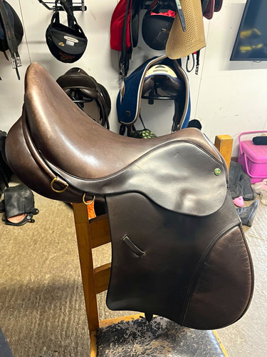 Ideal brown leather saddle - ideal,