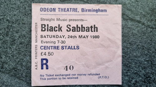 Black sabbath 1980 concert - black,
