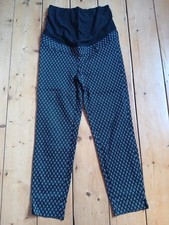 H&M Mama Maternity Pregnancy Elegant Trousers Size 10 EUR 38 Black VGC