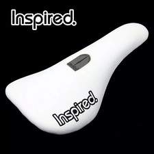 Inspired Bicycles Pivotal Saddle White Slim Padding Trials Street MTB Dirt