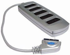 Scart Lead TV Switch Box 5 Way Cable Wire Signal Splitter Cable Adapter Silver