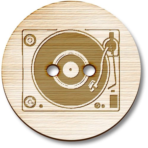 Vinyl record player wooden - record, player'