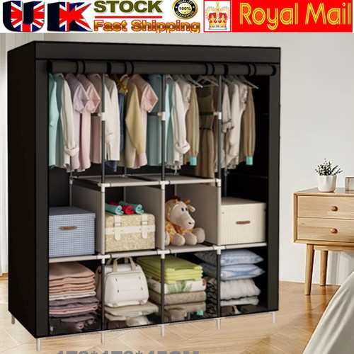 Fabric wardrobe closet - wardrobe,