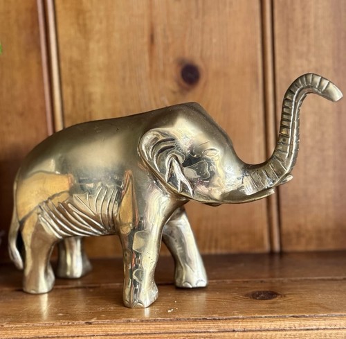 Vintage solid brass - solid, large