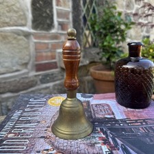 Small Brass Bell With Wooden