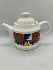 VTG TEA POT CHRISTMAS 1985
