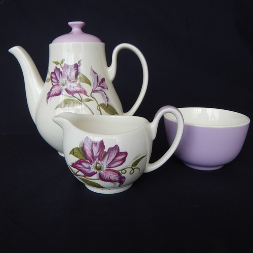 Purple lilac clematis - lilac, coffee
