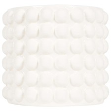 White Ceramic Planter Playful