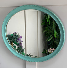 VINTAGE OVAL OAK FRAMED