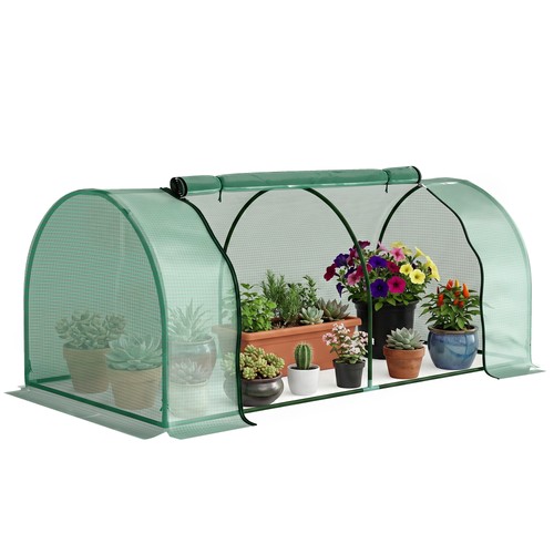 Outsunny tunnel greenhouse - outsunny,