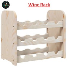 Wine Rack with Top Board Wine Shelf Wine Bottle Holder Solid Wood Pine vidaXL