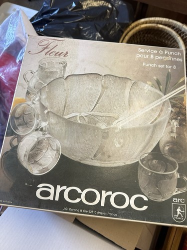 Vintage arcoroc fleur 1970s - vintage,