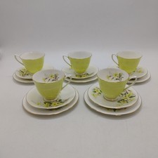 5 x Royal Albert Yellow