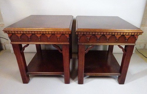 Pair antique chippendale - pair,