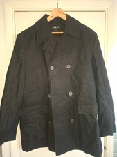 Thomas nash at Debenhams wool blend coat Size large Good condition Black Pea