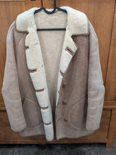 Vintage Antartex Authentic Scotish Sheepskin Wool Coat Jacket 20" Chest Measure