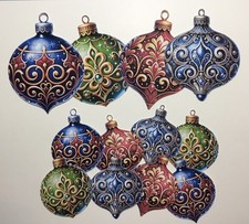 Christmas Bauble Card Toppers