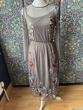 Red Herring Grey Embroidered