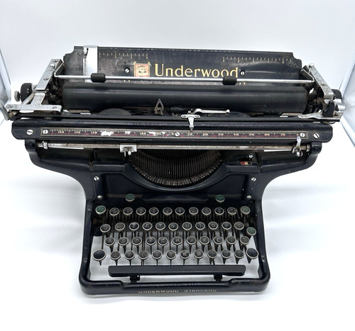 Antique underwood typewriter - antique,