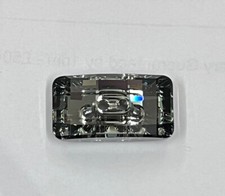 Swarovski Crystal Chessboard Button 21x11mm Sewing, Black Diamond 1 Piece