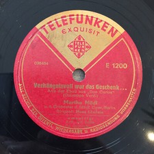 Martha Mödl: Don Carlos / Orphus and Eurydice (Telefunken E 1200 / 12" / NM)