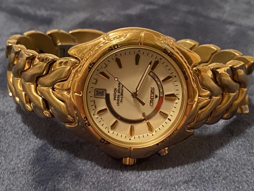 Vintage seiko kinetic gold - vintage,